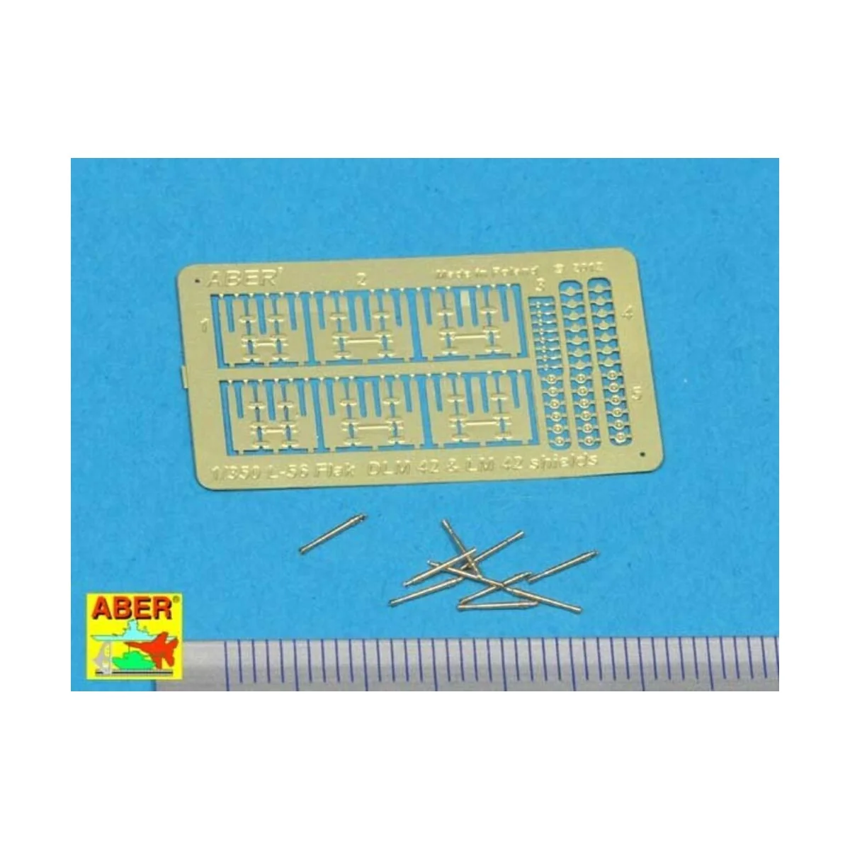 3, 7cm barrels for Flak 42, 1/350 - Aber Models RE-350 L56 3, 7cm barrels for Flak 42, 1/350 - Aber Models RE-350 L56