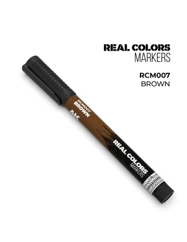 [NO_DESC] Real Colors Markers: BROWN - AK Interactive RCM007