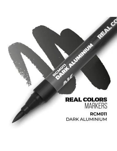 Real Colors Markers: DARK ALUMINIUM - AK Interactive RCM011