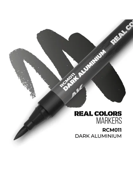 Real Colors Markers: DARK ALUMINIUM - AK Interactive RCM011