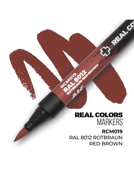 [NO_DESC] Real Colors Markers: RAL 8012 ROTBRAUN-RED BROWN - AK Int...