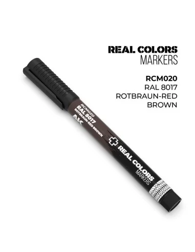 Real Colors Markers: RAL 8017 ROTBRAUN-RED BROWN - AK Interactive R...