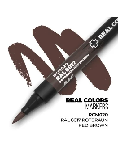Real Colors Markers: RAL 8017 ROTBRAUN-RED BROWN - AK Interactive R...