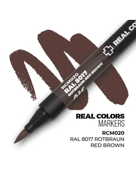 Real Colors Markers: RAL 8017 ROTBRAUN-RED BROWN - AK Interactive R...