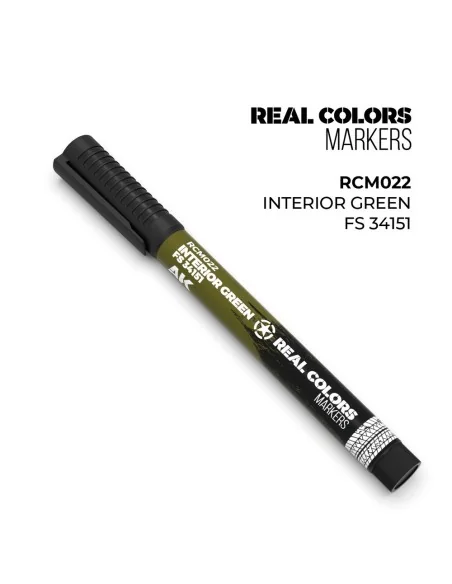 Real Colors Markers: INTERIOR GREEN FS 34151 - AK Interactive RCM022
