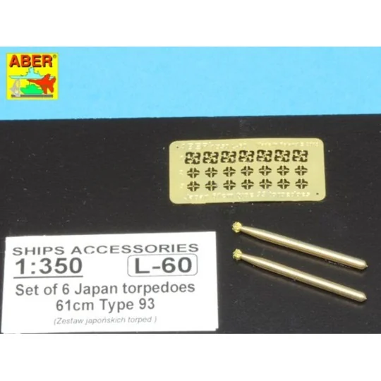Japan torpedoes Type 93, 1/350 - Aber Models RE-350 L60 Japan torpedoes Type 93, 1/350 - Aber Models RE-350 L60