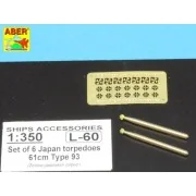 Japan torpedoes Type 93, 1/350 - Aber Models RE-350 L60 Japan torpedoes Type 93, 1/350 - Aber Models RE-350 L60