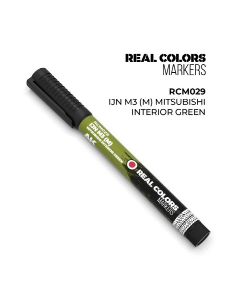 Real Colors Markers: IJN M3 (M) MITSUBISHI INTERIOR GREEN - AK Inte...