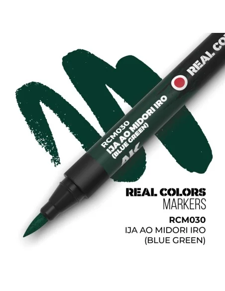 Real Colors Markers: IJA AO MIDORI IRO (BLUE GREEN) - AK Interactiv...