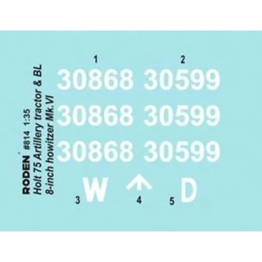 Holt 75 Artillery Tractor w/BL 8-inch Howitzer, 1/35 - Roden 814 Holt 75 Artillery Tractor w/BL 8-inch Howitzer, 1/35 - Roden 814