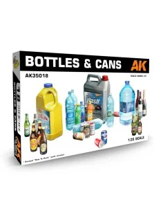 BOTTLES & CANS, 1/35 - AK Interactive AK35018