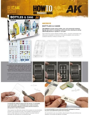 [NO_DESC] BOTTLES & CANS, 1/35 - AK Interactive AK35018