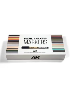 SPECIAL BOX REAL COLORS MARKERS - 34 units - AK Interactive RCM150