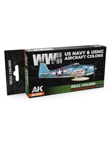 WWII US Navy & USMC Aircraft Colors SET - AK Interactive RCS111