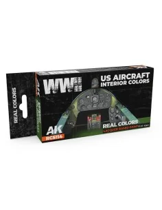 WWII US Aircraft Interior Colors SET - AK Interactive RCS114