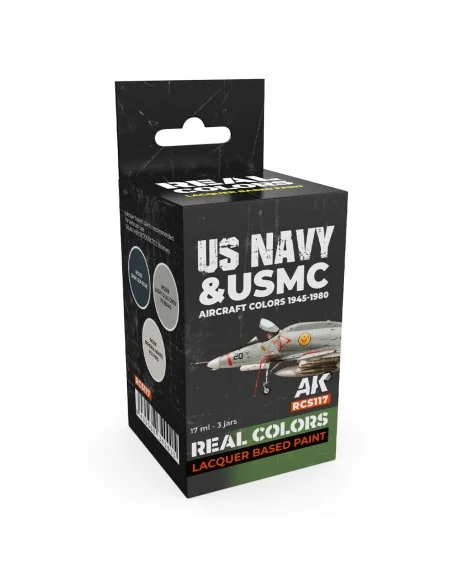US Navy & USMC Aircraft Colors 1945-1980 SET - AK Interactive RCS117