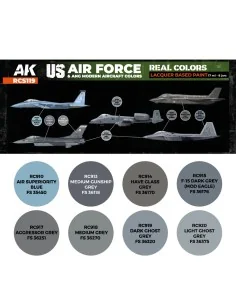 US Air Force & ANG Modern Aircraft Colors SET - AK Interactive RCS119