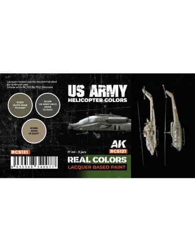 US Army Helicopter Colors SET - AK Interactive RCS121