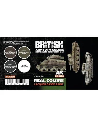 British Army AFV Colors. North-West Europe 1944-1945 SET - AK Inter...