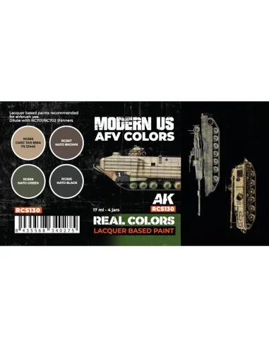 Modern US AFV Colors SET - AK Interactive RCS130