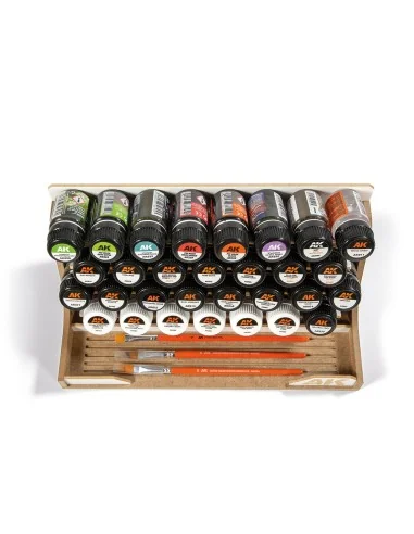 MODULAR ORGANIZER 35ml_Capacity for 30 jars - AK Interactive AKORG35