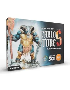 SIGNATURE SET. CARLOS TOBES - 14 COLORS + FIGURE - AK Interactive A...