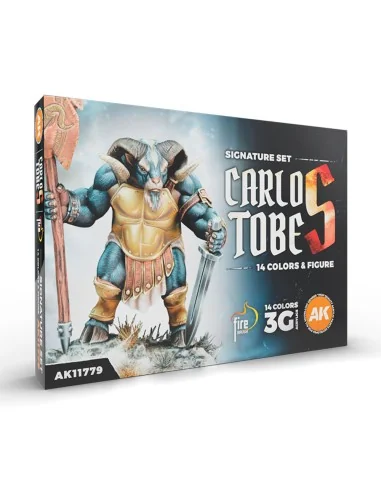 SIGNATURE SET. CARLOS TOBES - 14 COLORS + FIGURE - AK Interactive A...