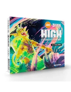 HIGH PIGMENTATION SET 14 COLORS 3GEN Acrylic - AK Interactive AK11780