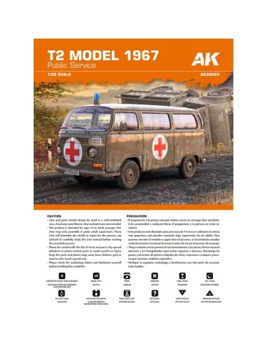 T2 MODEL 1967 Public Service, 1/35 - AK Interactive AK35023