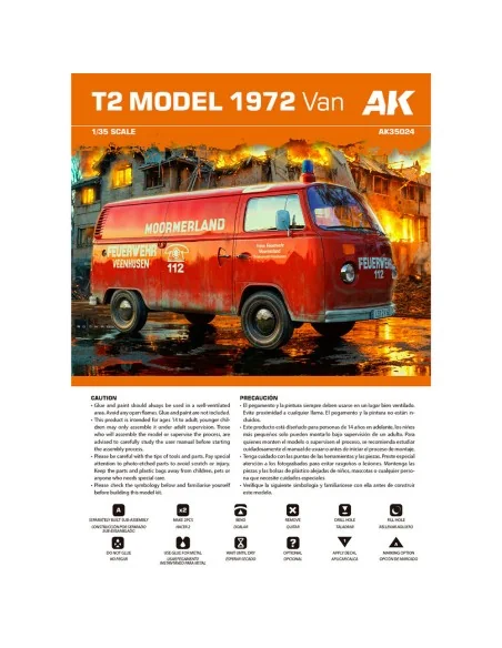 T2 Model 1972 VAN 1/35 scale, 1/35 - AK Interactive AK35024