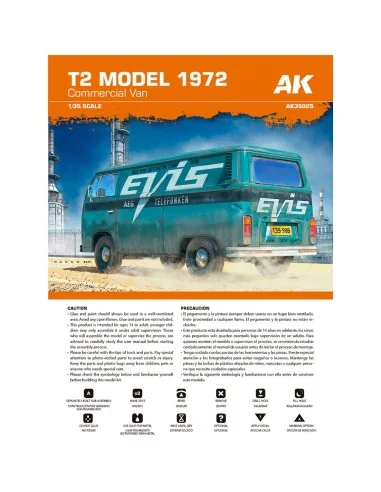 T2 MODEL 1972 Commercial Van, 1/35 - AK Interactive AK35025