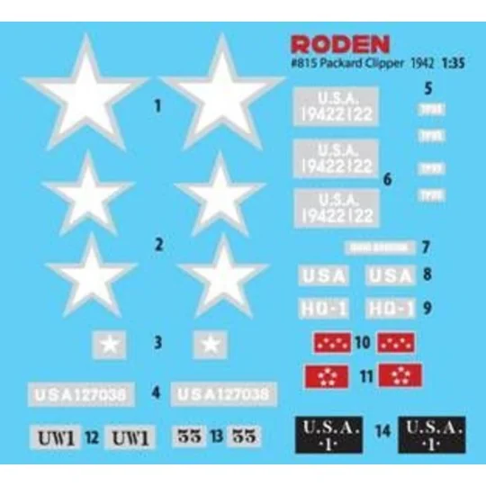 1941 Packard Clipper, 1/35 - Roden 815