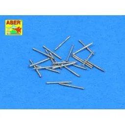 Set of 20 pcs 37mm/54 breda gun barrels, 1/350 - Aber Models RE-350...