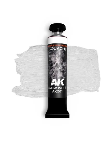 SNOW WHITE - AK GOUACHE 20 ml - AK Interactive AKG01