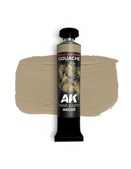 DARK EARTH - AK GOUACHE 20 ml. - AK Interactive AKG05