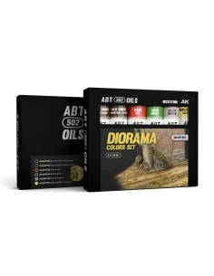 DIORAMA COLORS SET - ABT 502 OILS - AK Interactive AKABT307