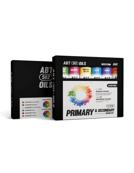 [NO_DESC] PRIMARY & SECONDARY COLORS SET - ABT 502 OILS - AK Intera...
