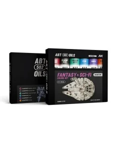 FANTASY & SCI-FI COLORS SET - ABT 502 OILS - AK Interactive AKABT310