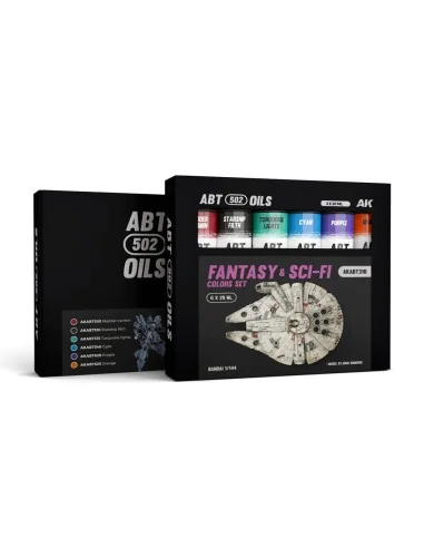 FANTASY & SCI-FI COLORS SET - ABT 502 OILS - AK Interactive AKABT310