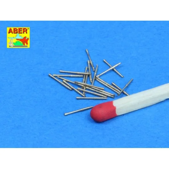 Set of 20 pcs 37mm/54 breda gun barrels, 1/350 - Aber Models RE-350...