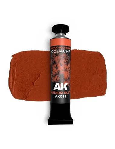 MEDIUM RUST - AK GOUACHE 20 ml. - AK Interactive AKG11