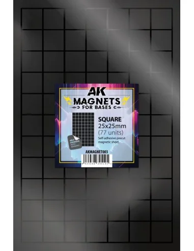 SQUARE/CUADRADO 25 X 25 - 77 unid - AK Interactive AKMAGNET003