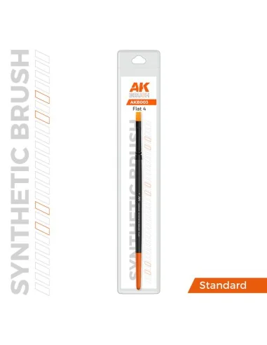 [NO_DESC] AK SYNTHETIC BRUSH - FLAT 4 - AK Interactive AKB003