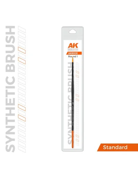 AK SYNTHETIC BRUSH - ROUND 1 - AK Interactive AKB008