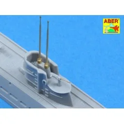 Set of barrels and periscopes for U-Boot type IX - Aber Models RE-3...