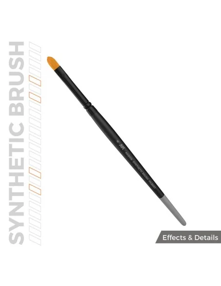 AK SYNTHETIC BRUSH - FILBERT 6 - AK Interactive AKB016