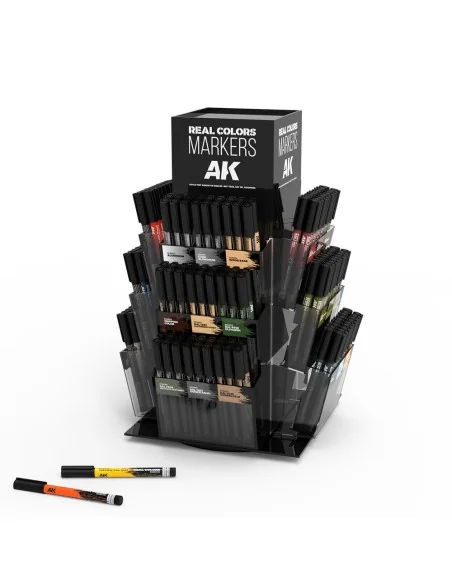 Real Colors Markers Rotating Display - AK Interactive AK EXP RCM
