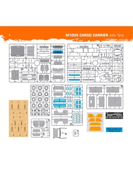 M1008 TROOP CARRIER WITH TARP, 1/35 - AK Interactive AK35031