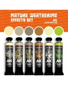 NATURE WEATHERING EFFECTS SET - AK GOUACHES - AK Interactive AKG26 2