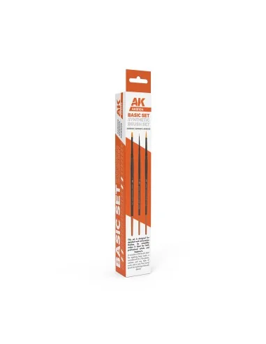 BASIC BRUSHES SET (3 brushes) - AK Interactive AKB104